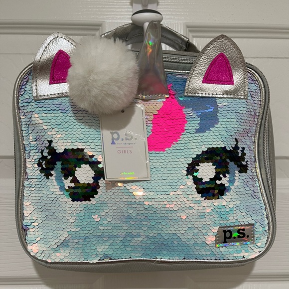 ✨p.s. by Aeropostale✨Unicorn Flip Sequins✨Kid’s Insulated Reusable Lunch Bag✨ - Picture 2 of 13